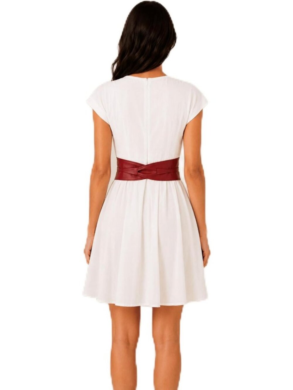 Stylish Italian Leather Obi Belt for Women - Chic Fashion Accessory, Versatile